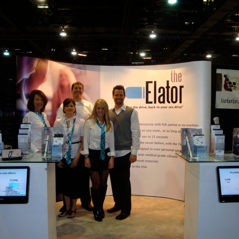 THE ELATOR EXHIBITS IN LAS VEGAS DURING THE ANNUAL ANE SHOW