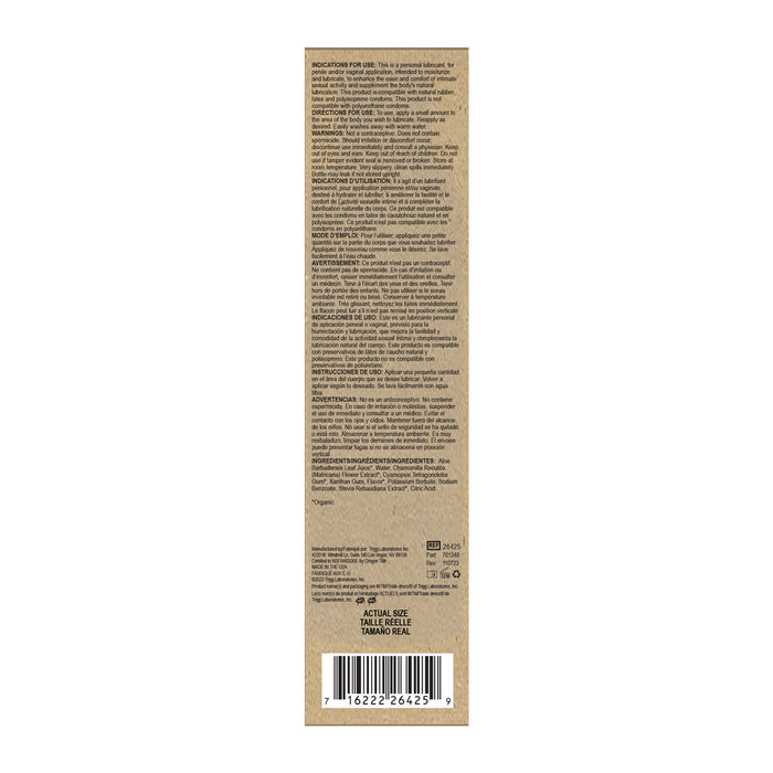 Wet Naturally Organic Aloe Vera Lubricant T.E. Inc Wet Naturally Organic Aloe Vera Lubricant T.E. Inc