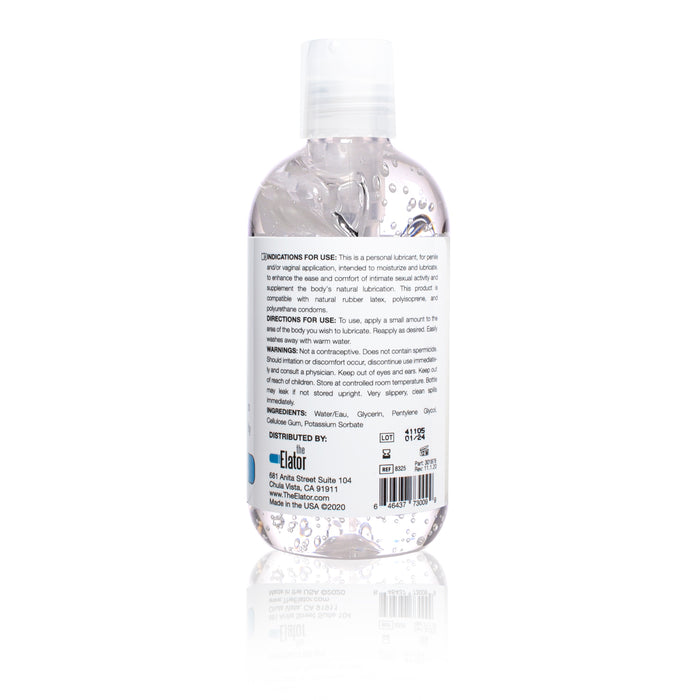 8 Ounce ELATED Bottle of Premium Water-Based Gel Lubricant T.E. Inc 8 Ounce ELATED Bottle of Premium Water-Based Gel Lubricant T.E. Inc