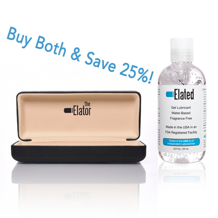 Buy Both - 8 Ounce ELATED Lubricant + Hard Case and Save 25%
